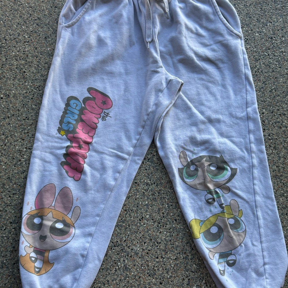 Cartoon Network Powerpuff Girls White Fleece